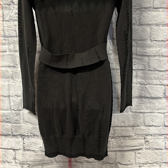 All Saints • Black Tie Dye Plexi Dress Cut Out 10 - Picture 5 of 9